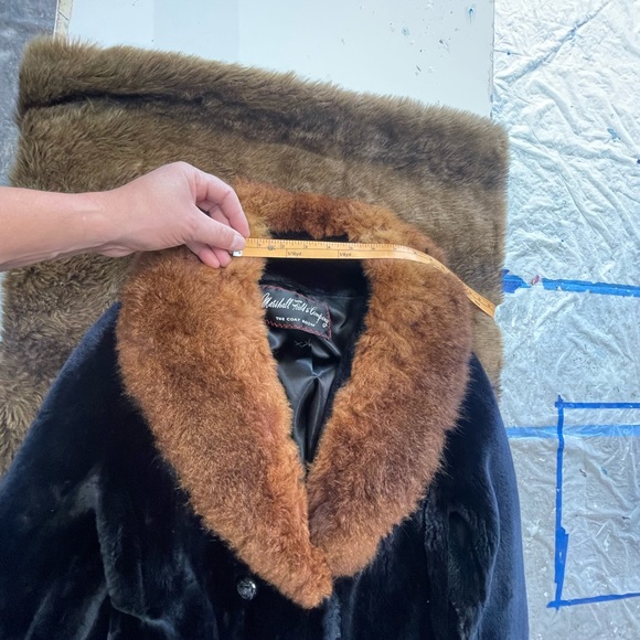 Vintage Marshall Field Black-ish Blue Faux Fur - Picture 14 of 15